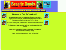 Tablet Screenshot of beastiebands.com